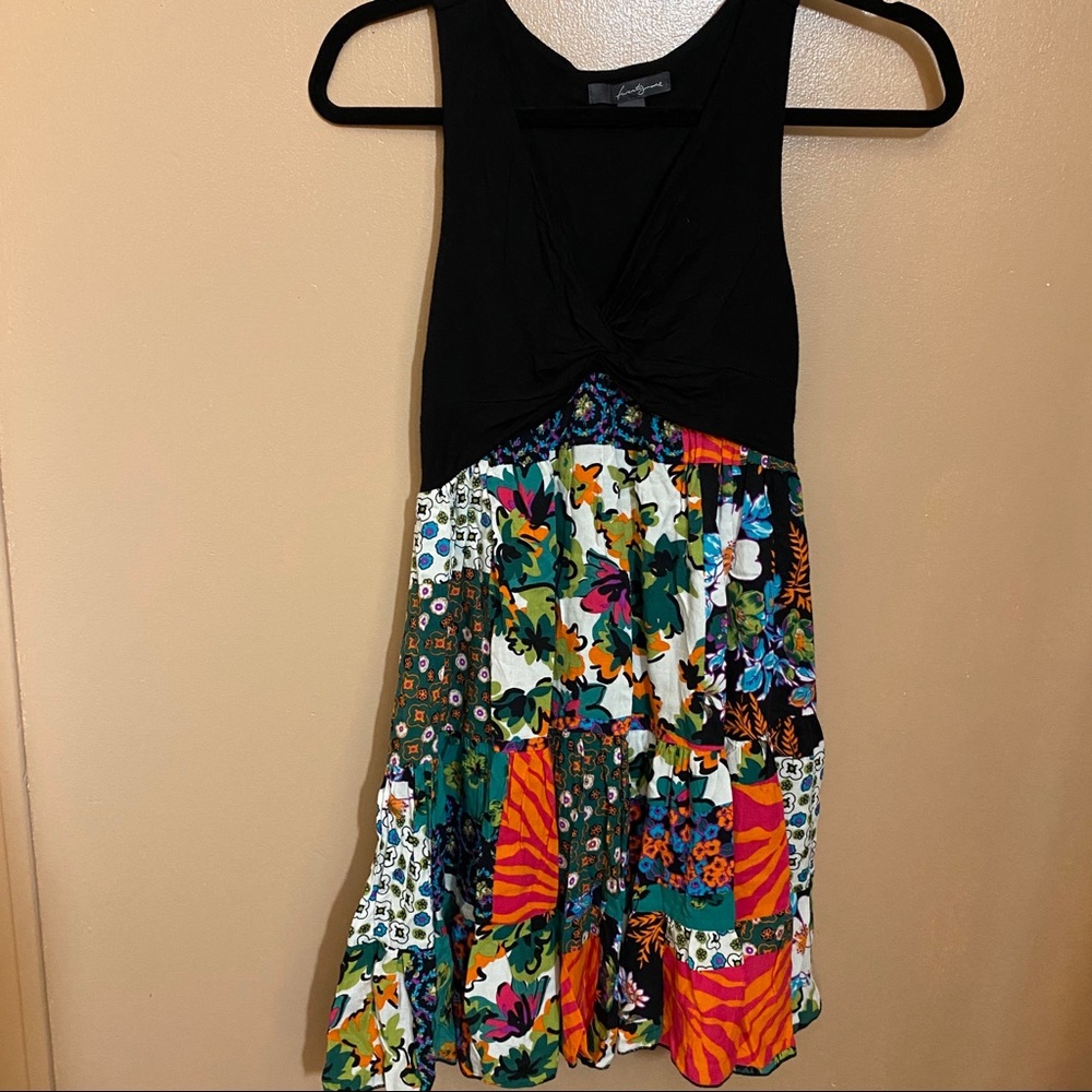 Black and Floral Dress